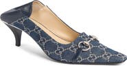 Gucci Vittoria Neo Denim Jacquard Pump