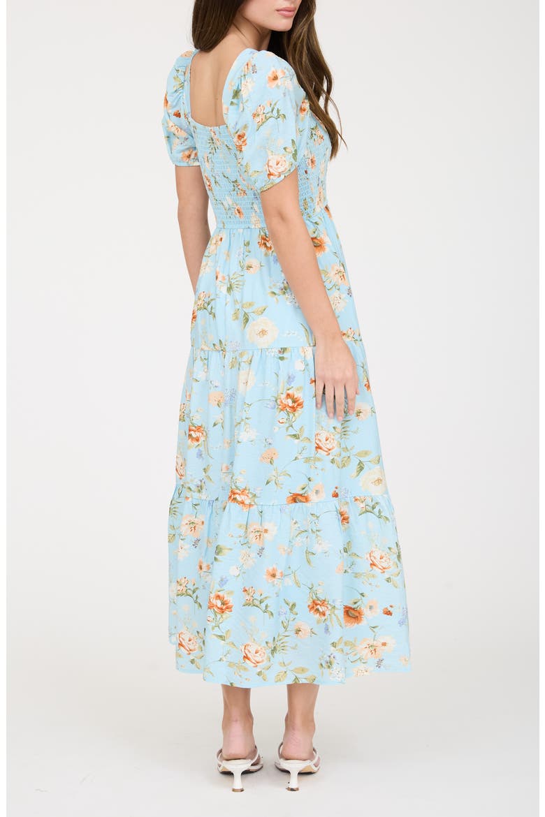 Smocked Midi Dress, Alternate, color, MINT