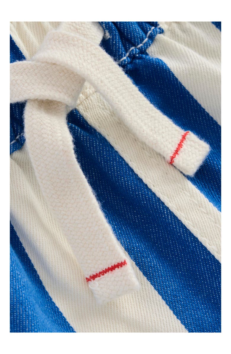 Mini Boden Kids' Stripe Cotton Shorts, Alternate, color, Blue Stripe