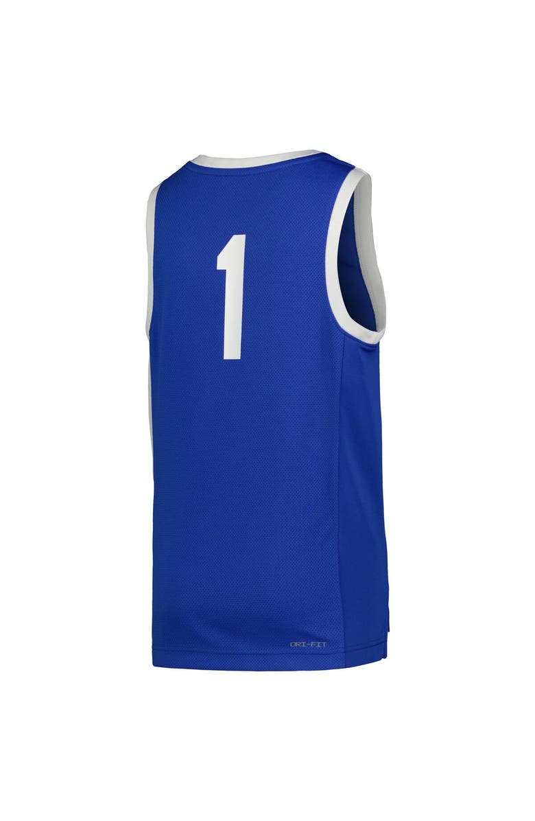 Nike Youth Nike #1 Royal Kentucky Wildcats Icon Replica Basketball Jersey, Alternate, color, Royal