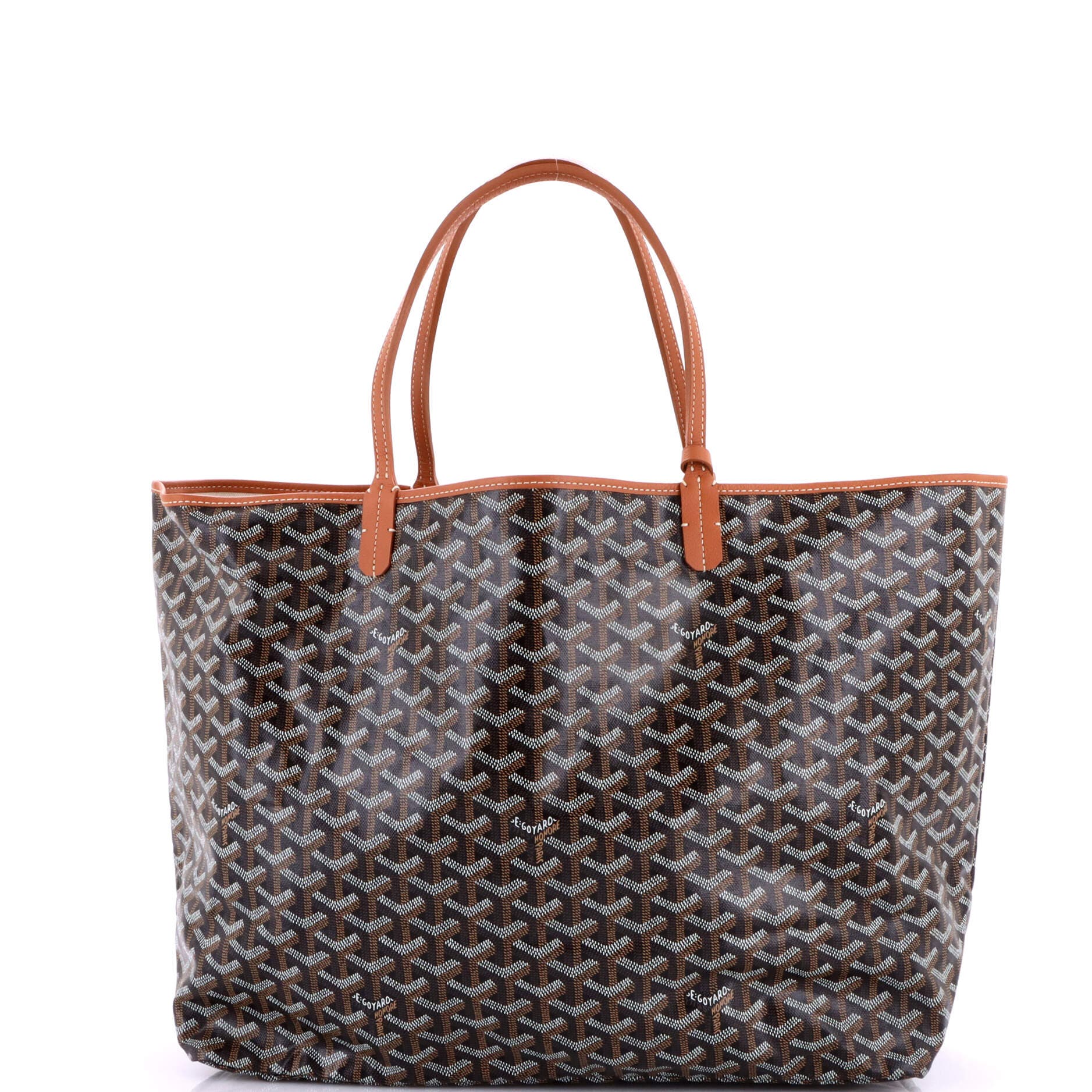 Pre-Owned Goyard Saint Louis Tote Printed Coated Canvas GM, Alternate, color, Print
