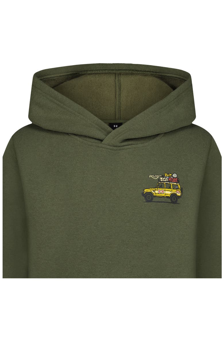 Kids' Alpine Explorer Fleece Hoodie, Alternate, color, MARINE GREEN