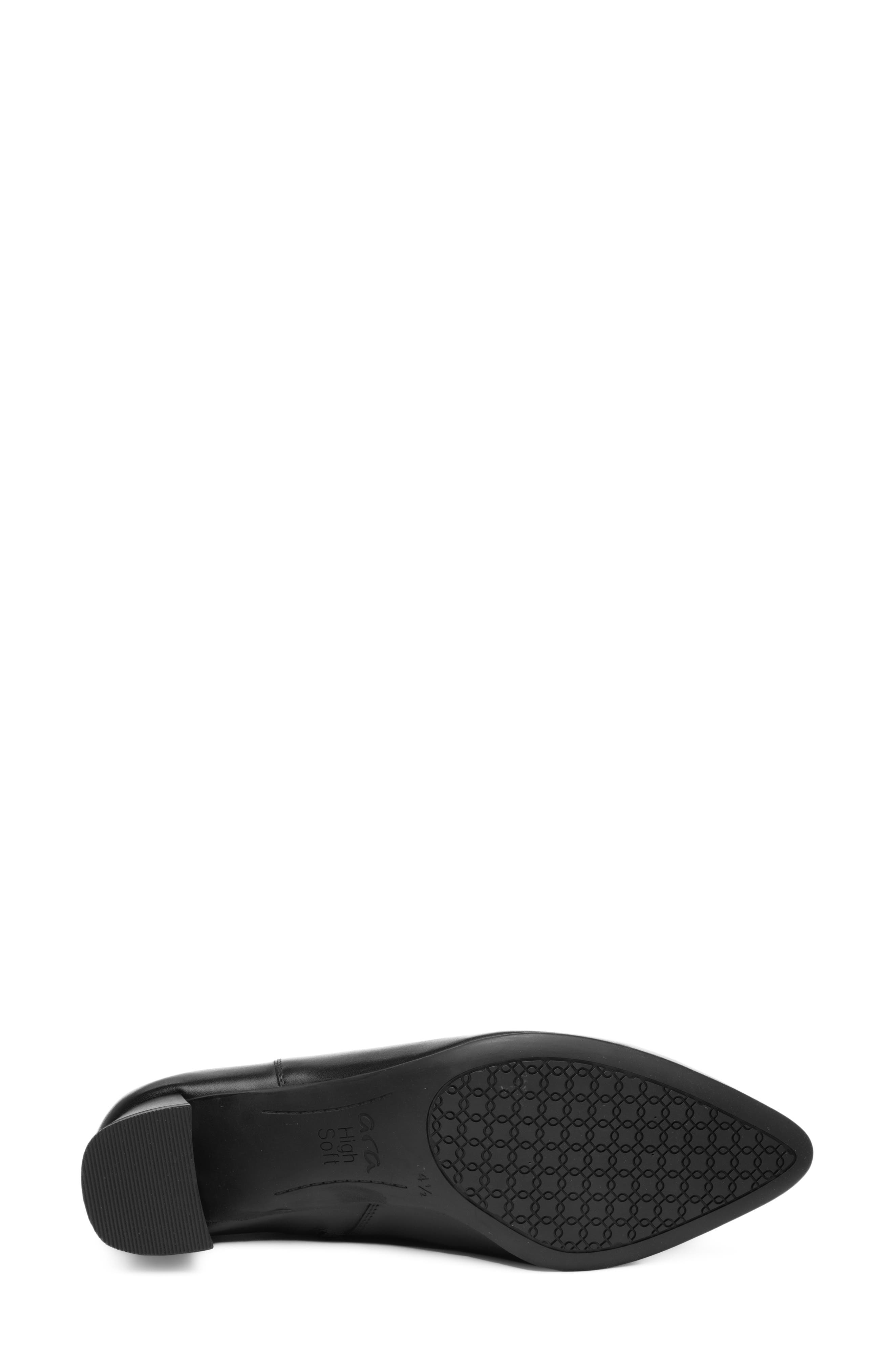 Acanthus Leather Bootie, Alternate, color, BLACK 1