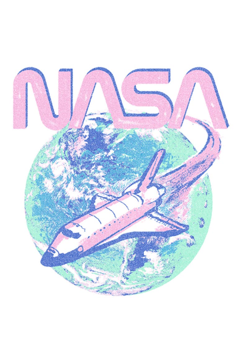 Men's NASA Space Mission Graphic T-Shirt, Alternate, color, White