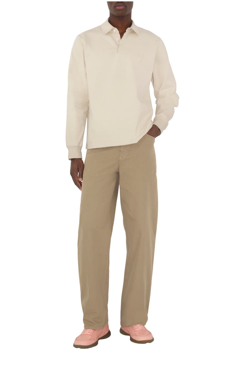 Burberry Cotton Trousers, Main, color, Quill