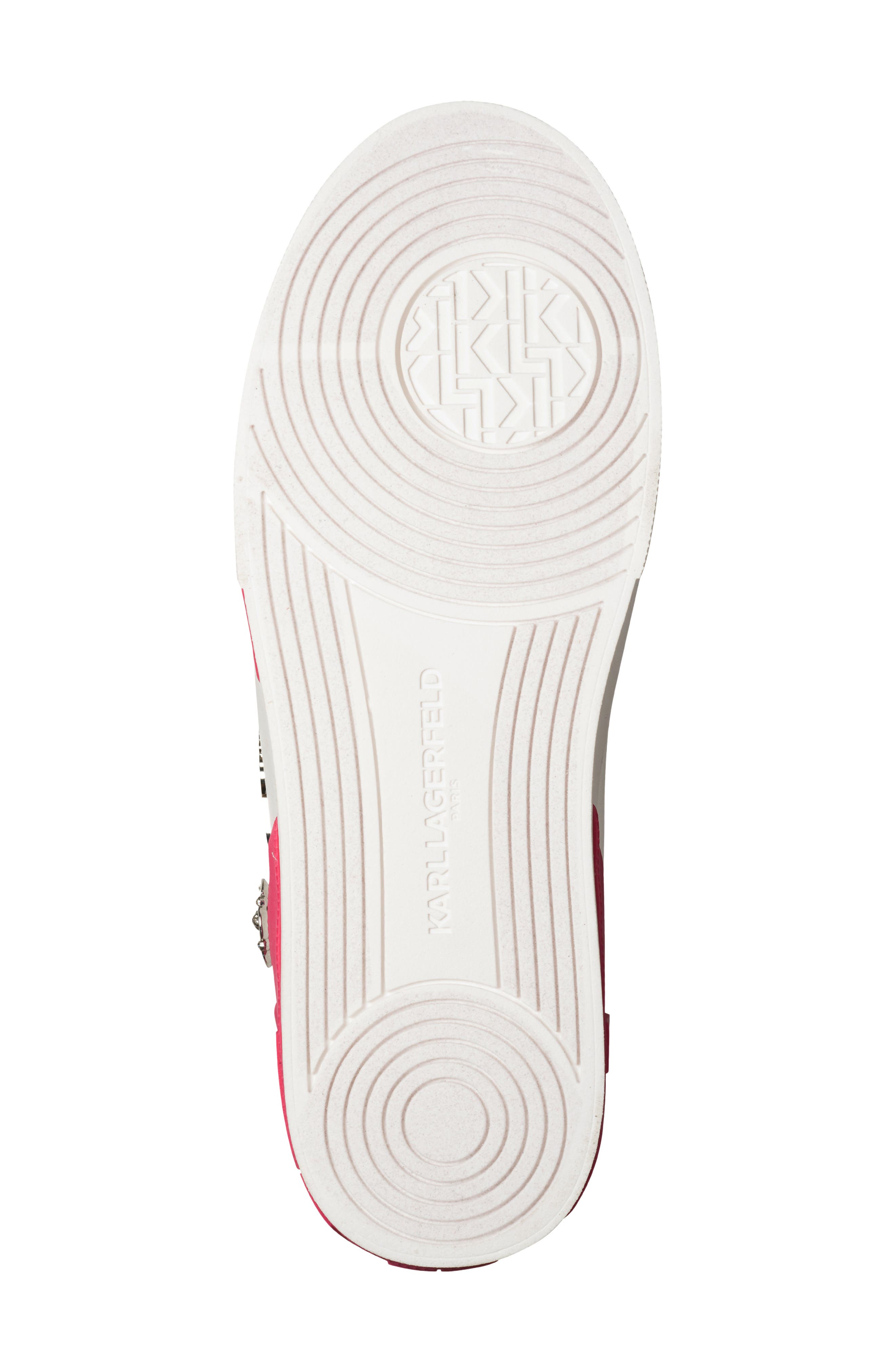 Maddisen Faux Leather Sneaker, Alternate, color, WHITE