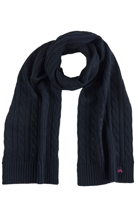 Cashmere Blend Classic Cable Scarf