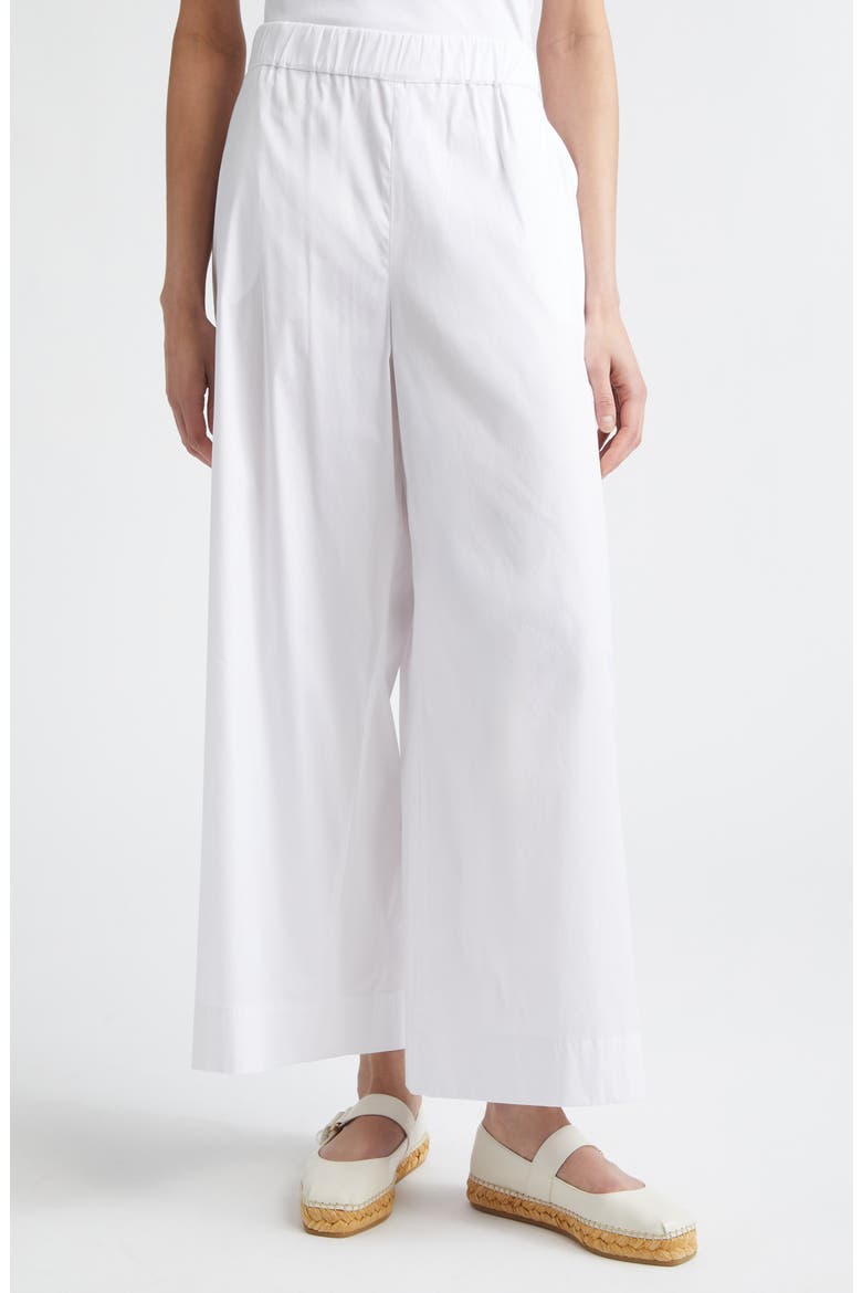 Beachwear Wide Leg Pull-On Pants, Main, color, OPTICAL WHITE