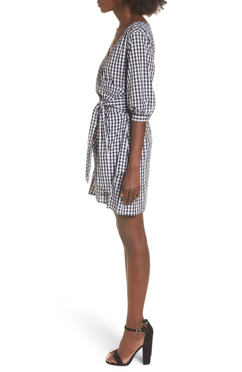 Love, Fire Cotton Poplin Wrap Dress, Alternate, color,