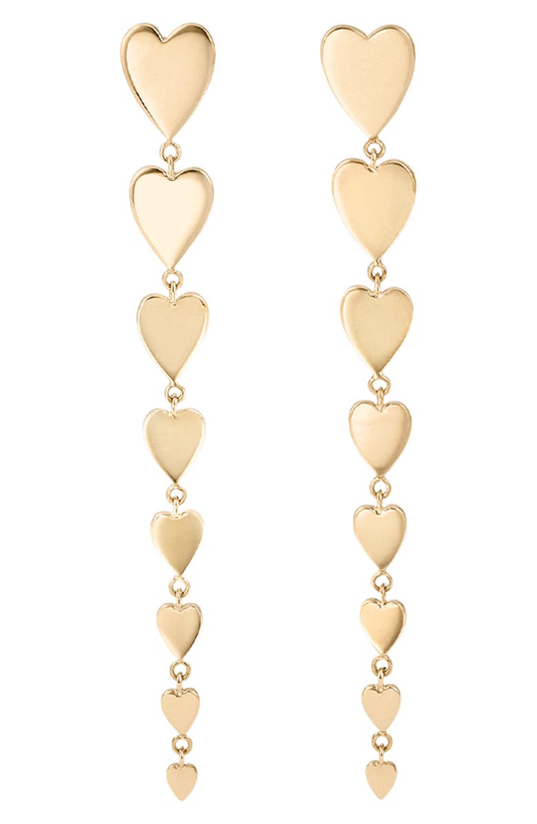 LANA Graduating Dangle Heart Earrings, Main, color, 