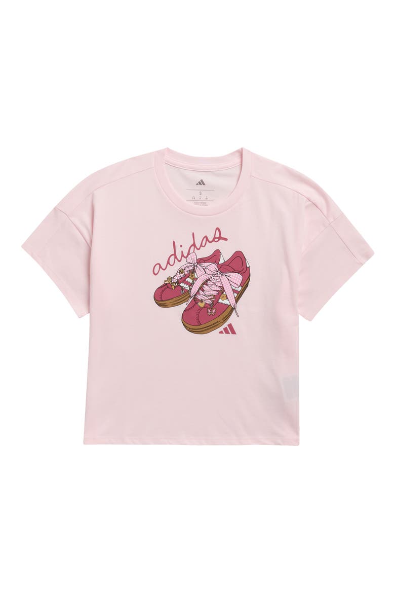 Kids' Loose Fit Sneaker Graphic T-Shirt, Main, color, DISTILLED PINK