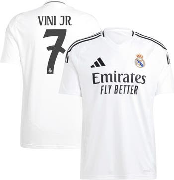 Men's adidas Vini Jr. White Real Madrid 2024/25 Home Replica Player Jersey