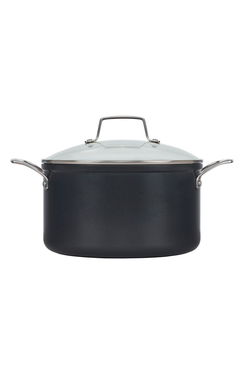 Le Creuset Nonstick Ceramic Stockpot, Alternate, color, Black Ceramic