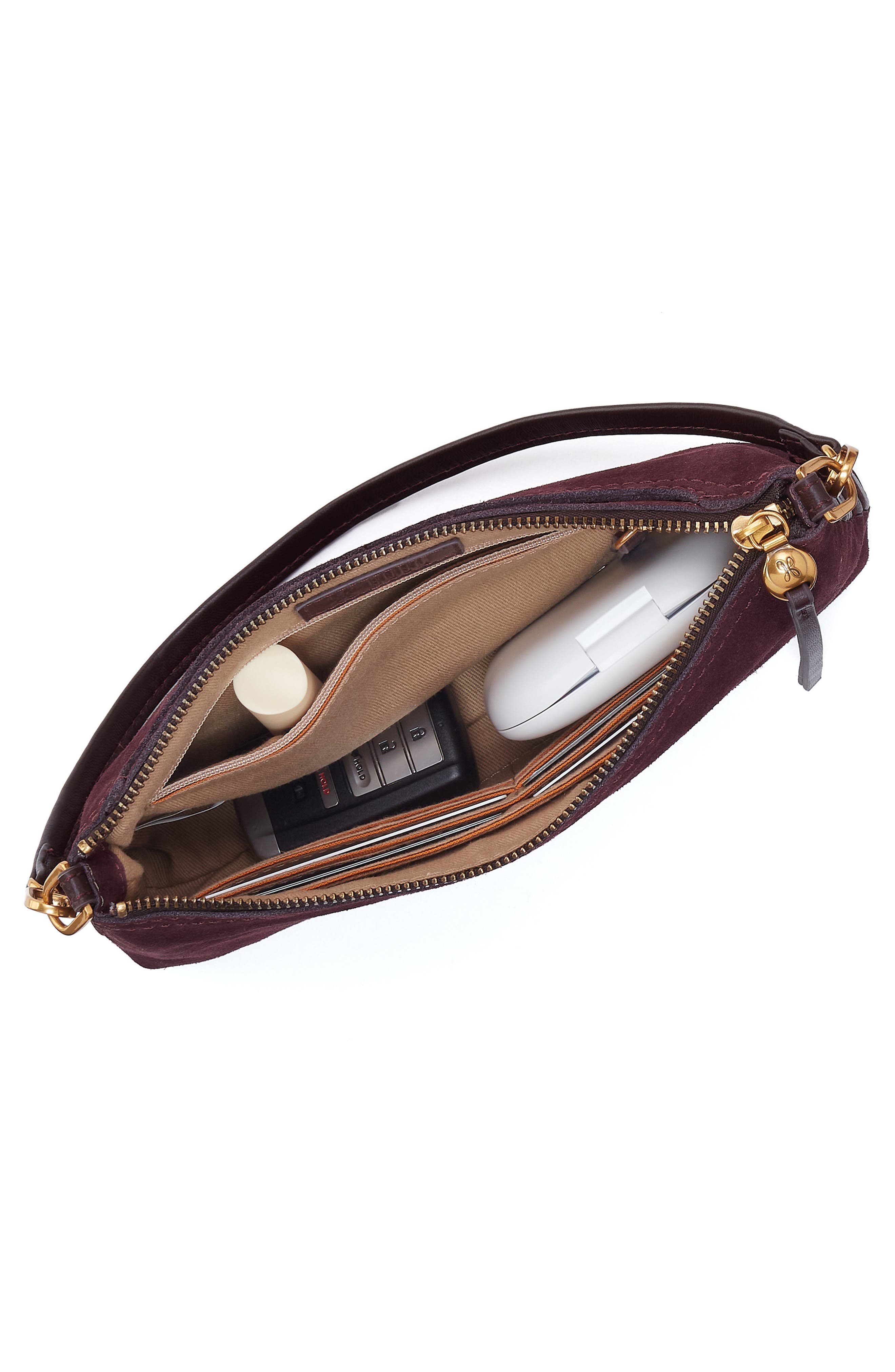 Darcy Leather Crossbody, Alternate, color, DARK CHERRY