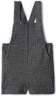 Space Grey Herringbone Stretch Overalls