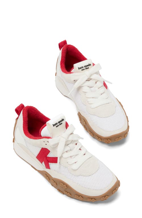 Kate Spade New York K As In True White/cherry Rouge Multi