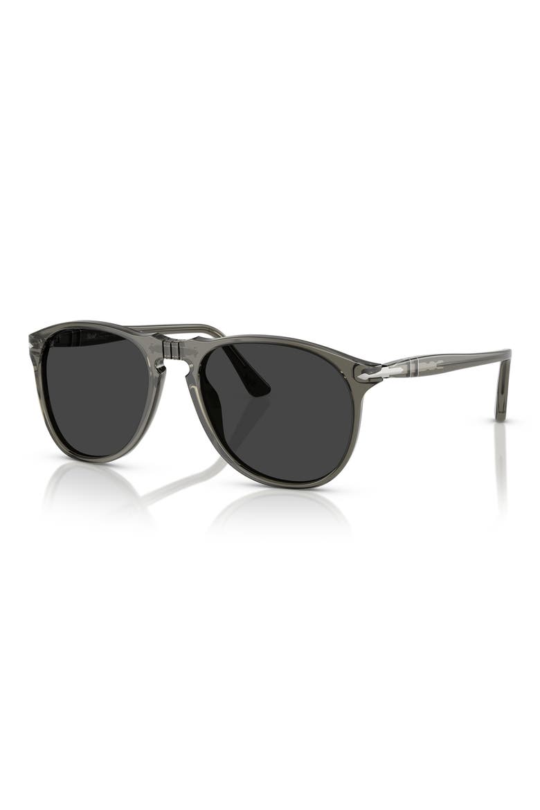 55mm Polarized Aviator Sunglasses, Alternate, color, GRAD SMOKE