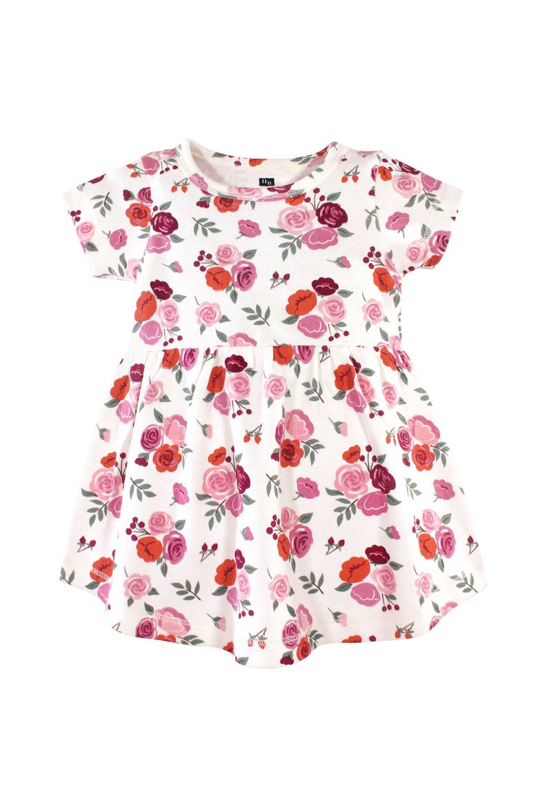 Coordinated Cotton Dress And Cardigan Duo, Alternate, color, Fall Floral