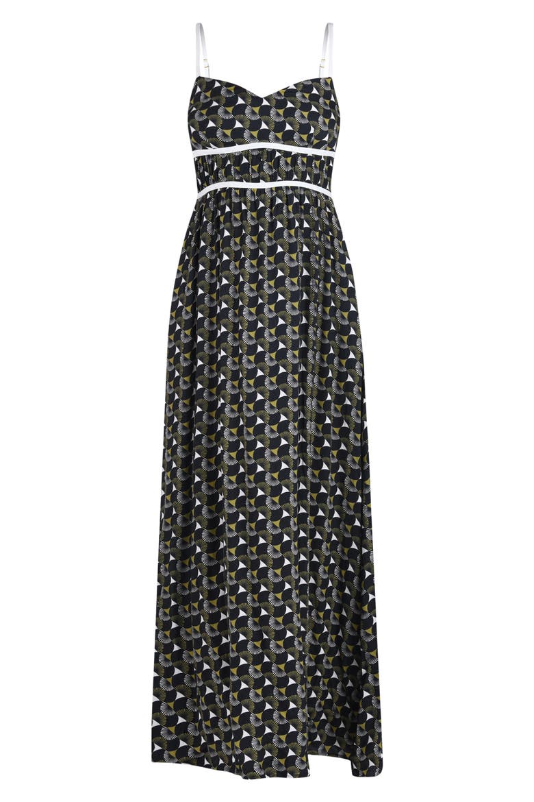 Trip Around Maxi Dress, Alternate, color, BLACK