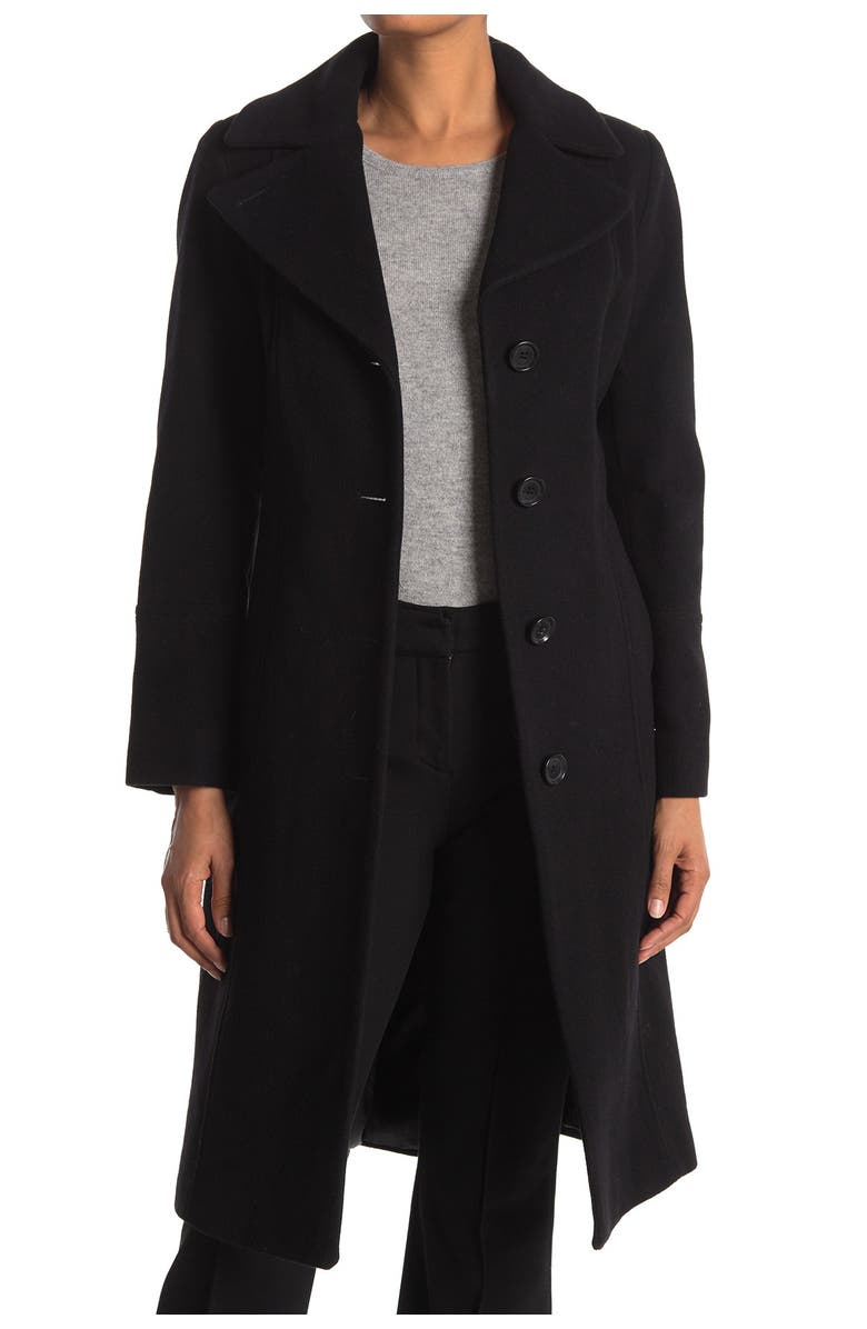 Anne Klein Slant Side Seam Coat, Alternate, color, 