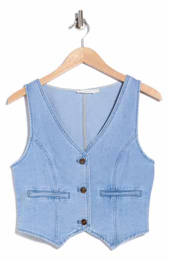 V-Neck Denim Vest