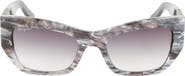 FERRAGAMO 54mm Modified Rectangular Sunglasses