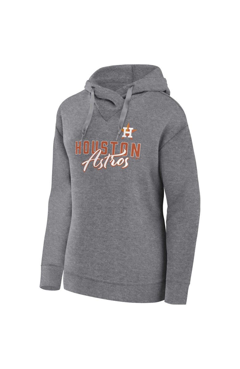 FANATICS Women's Fanatics Heather Gray Houston Astros Script Favorite Lightweight Pullover Hoodie, Alternate, color, Heather Gray