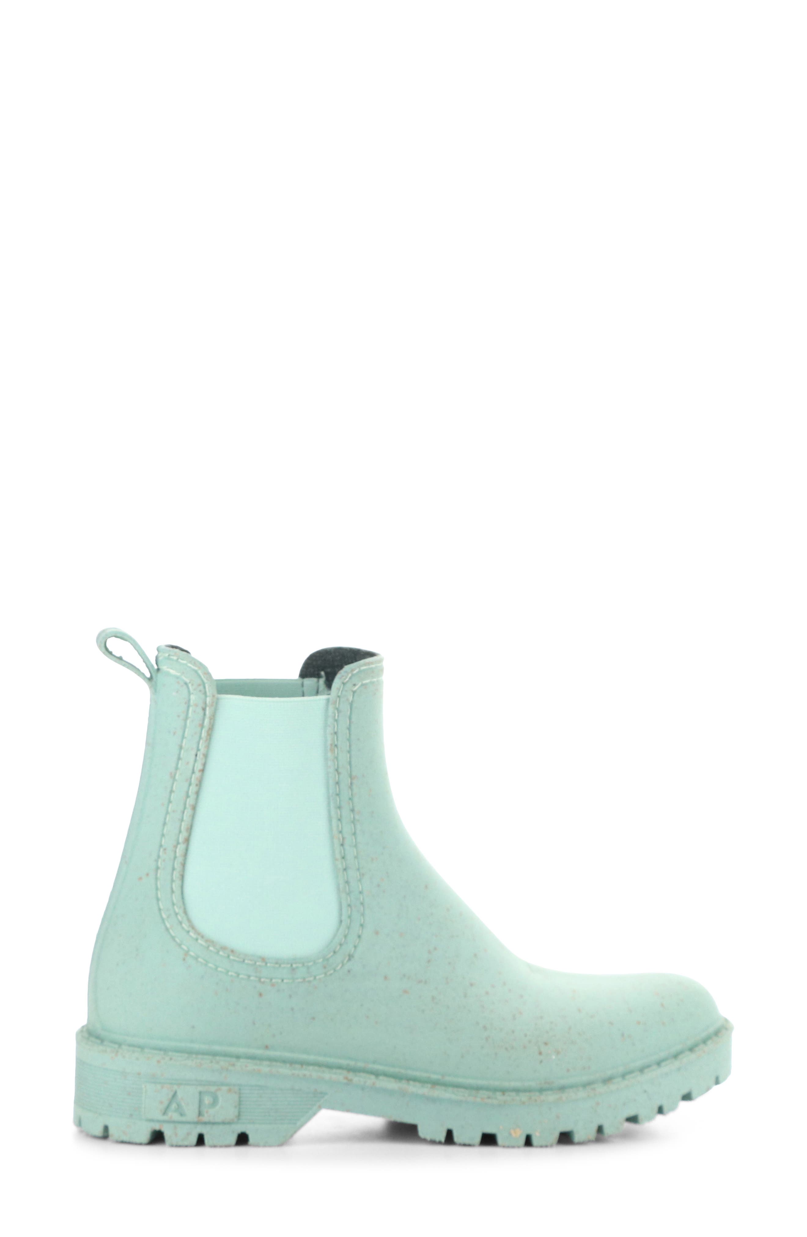 Asportuguesas by Fly London Oak Waterproof Chelsea Boot, Alternate, color, Mint Rubber Cork