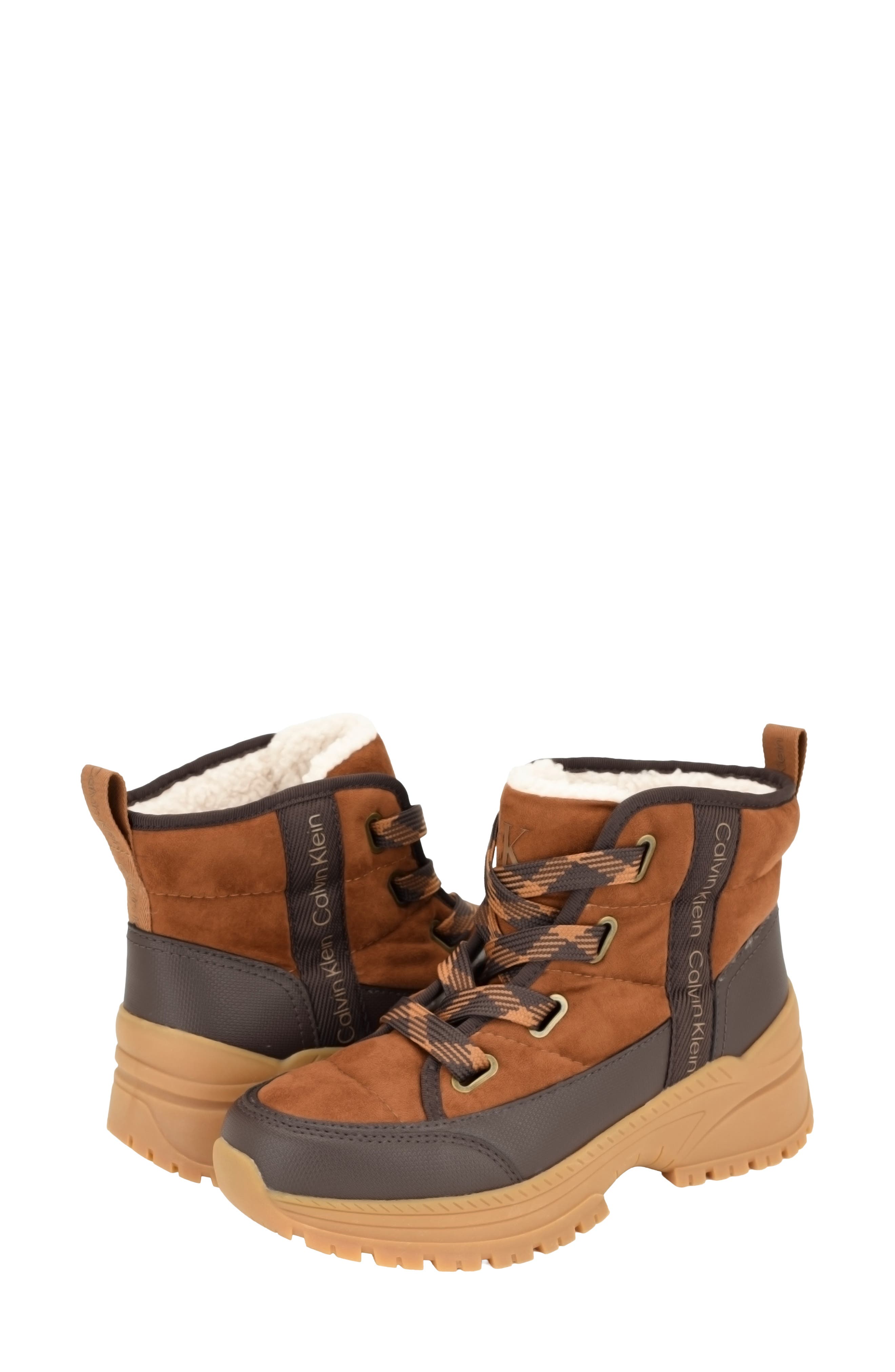 Nika Lug Sole Bootie, Alternate, color, MEDIUM BROWN