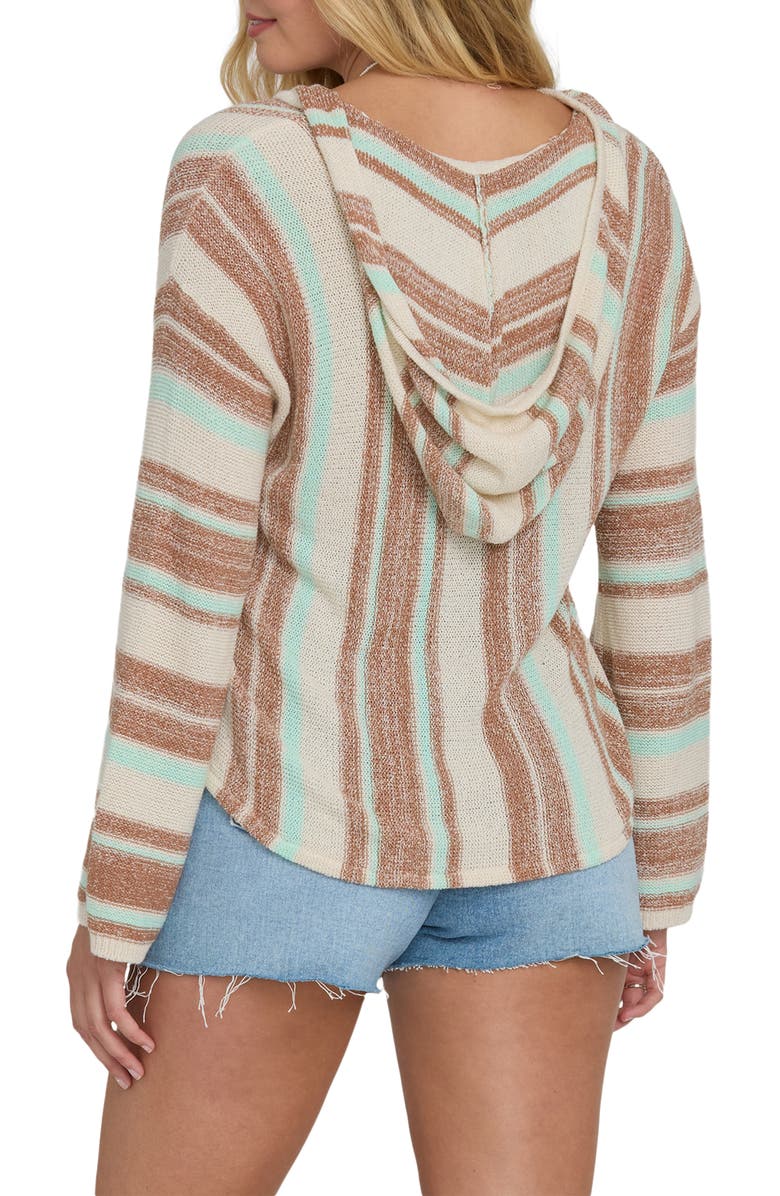 Billabong Baja Beach Stripe Cotton Blend Hoodie, Alternate, color, 
