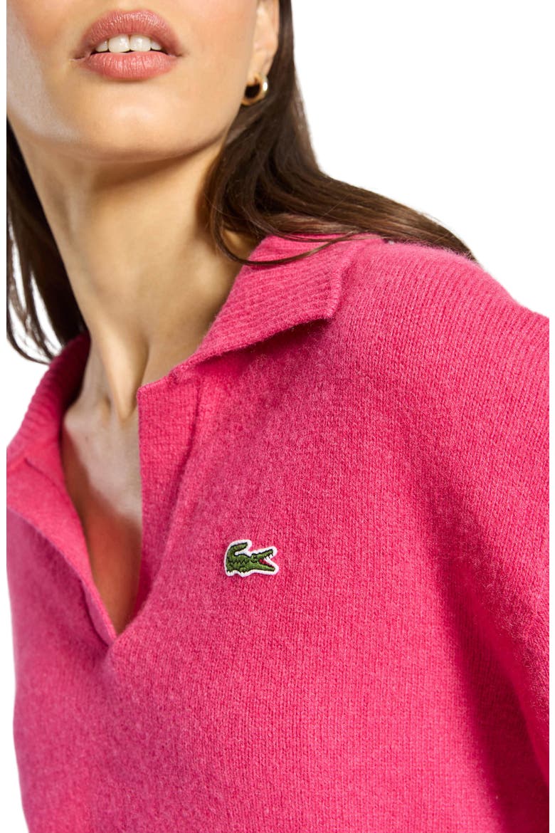 Solid Cashmere Blend Polo Sweater, Alternate, color, SPINELLE
