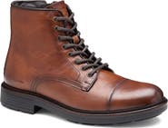 Johnston & Murphy Latham Cap Toe Combat Boot