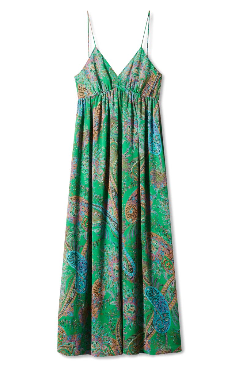 MANGO Print Open Back Pleated Dress, Alternate, color,