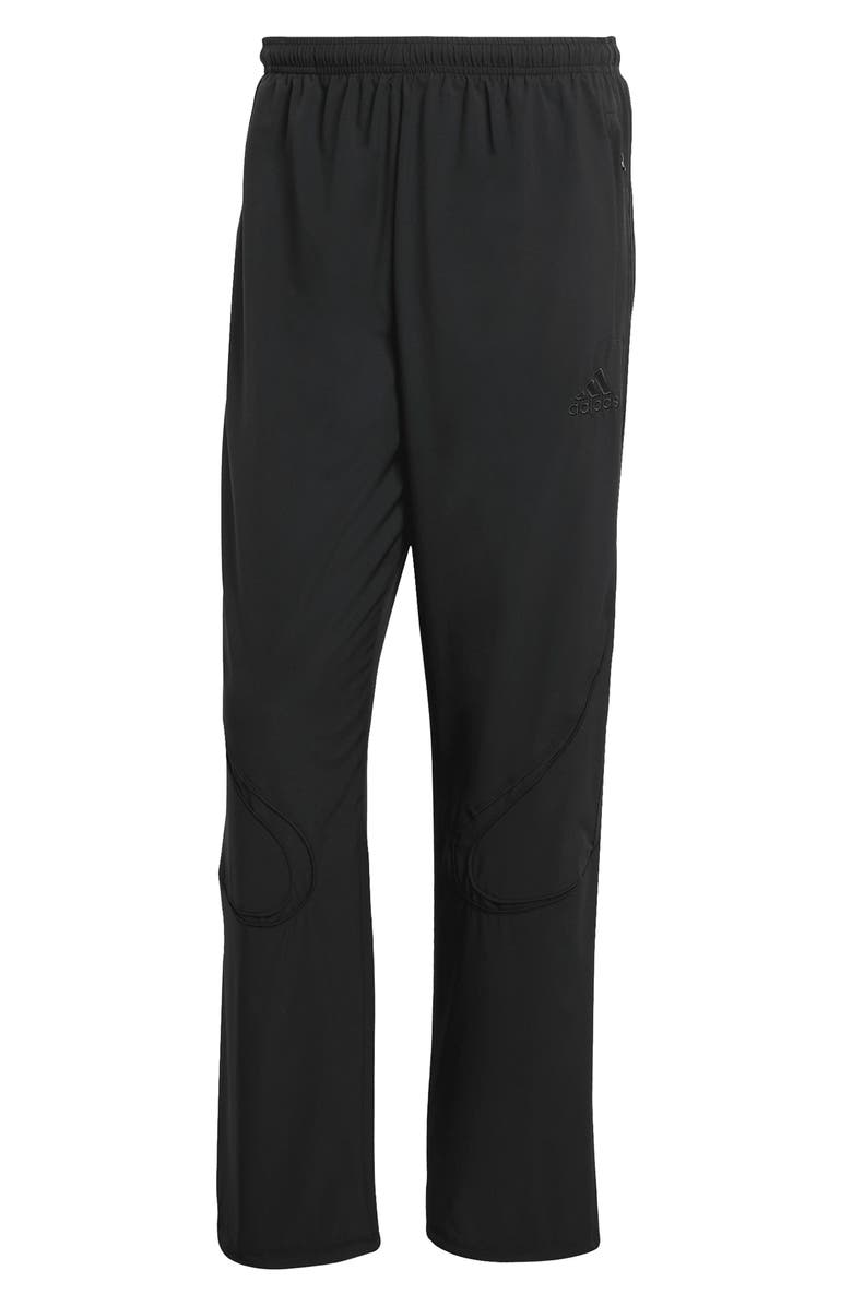adidas Teamgeist Loose Fit Track Pants, Alternate, color, Black/ Black