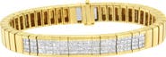 Haus of Brilliance 14K Yellow Gold 3 5/8 cttw Diamond ID Tennis Bracelet