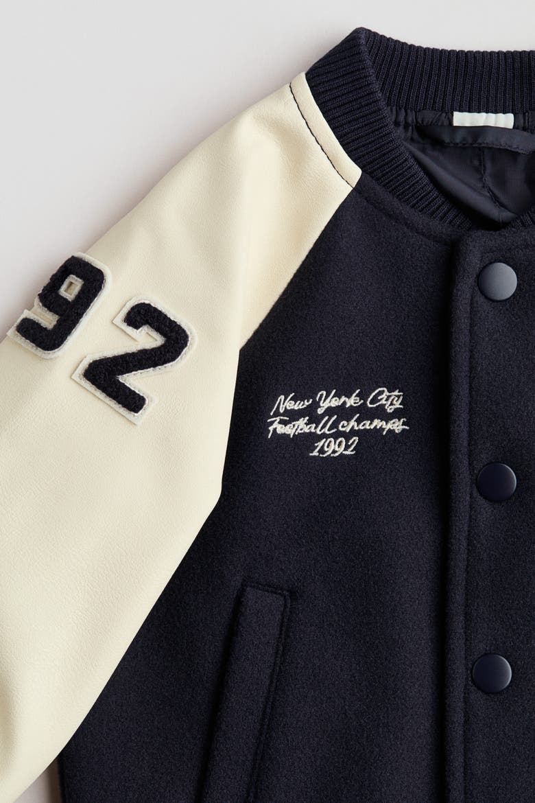 Baseball Jacket, Alternate, color, Navy blue/New York City
