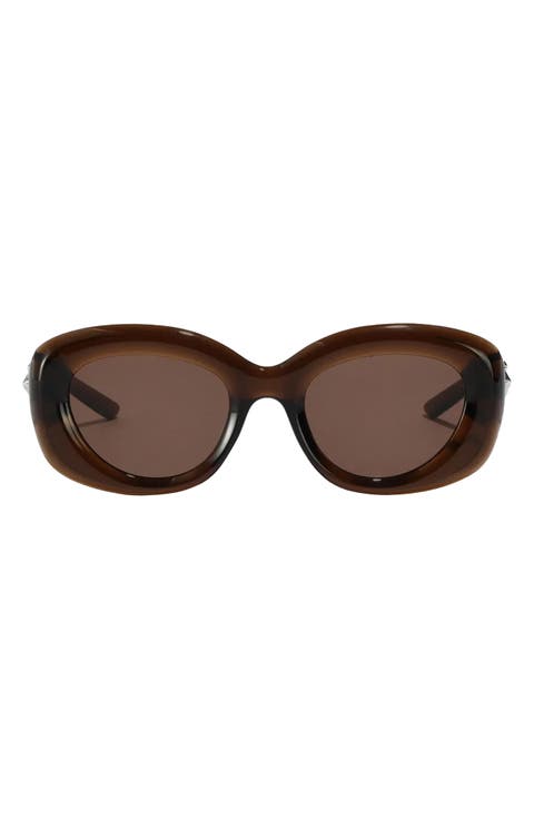 Bianca 54mm Polarized Round Sunglasses