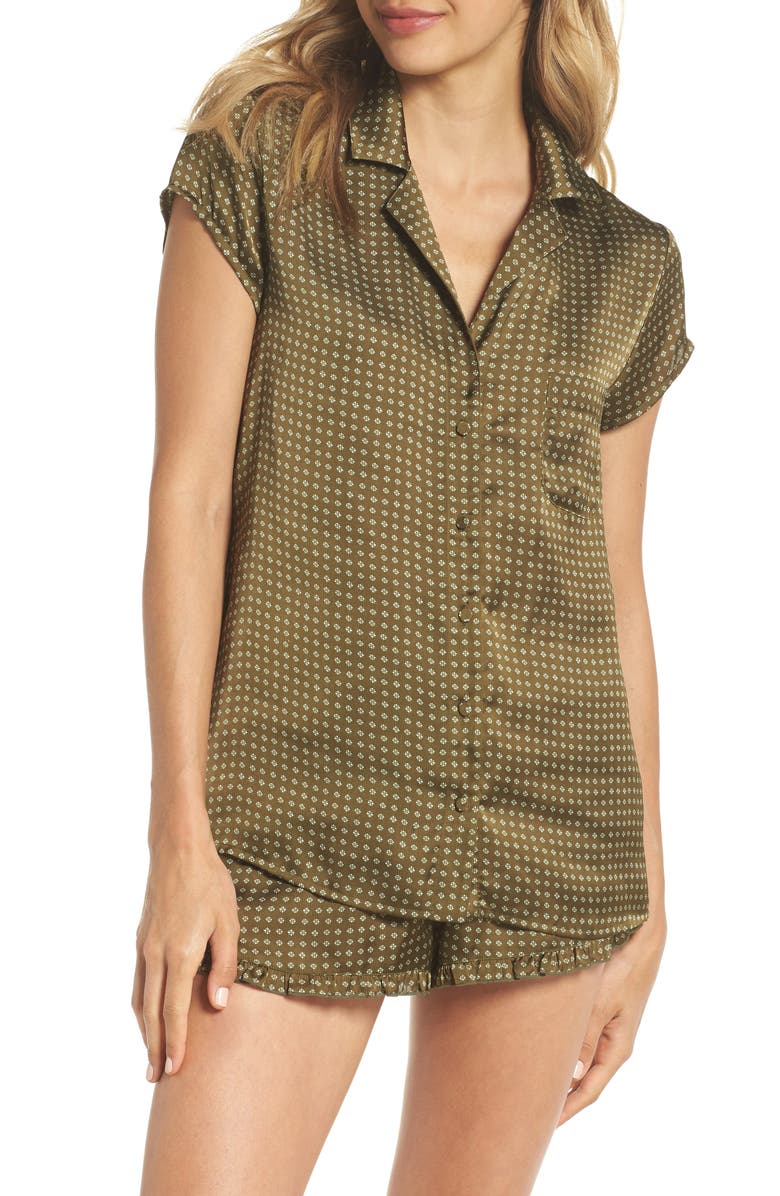 Chelsea28 Satin Short Pajamas, Main, color,
