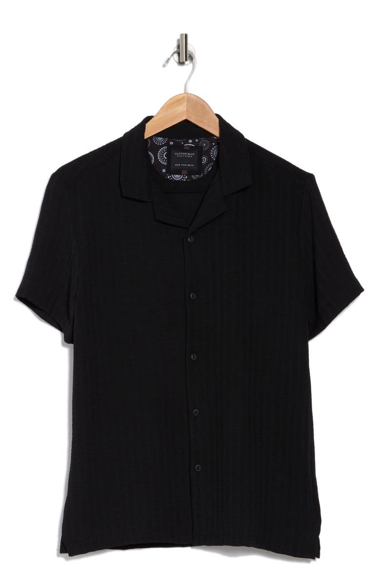 DENIM AND FLOWER Textured Knit T-Shirt, Alternate, color, Black