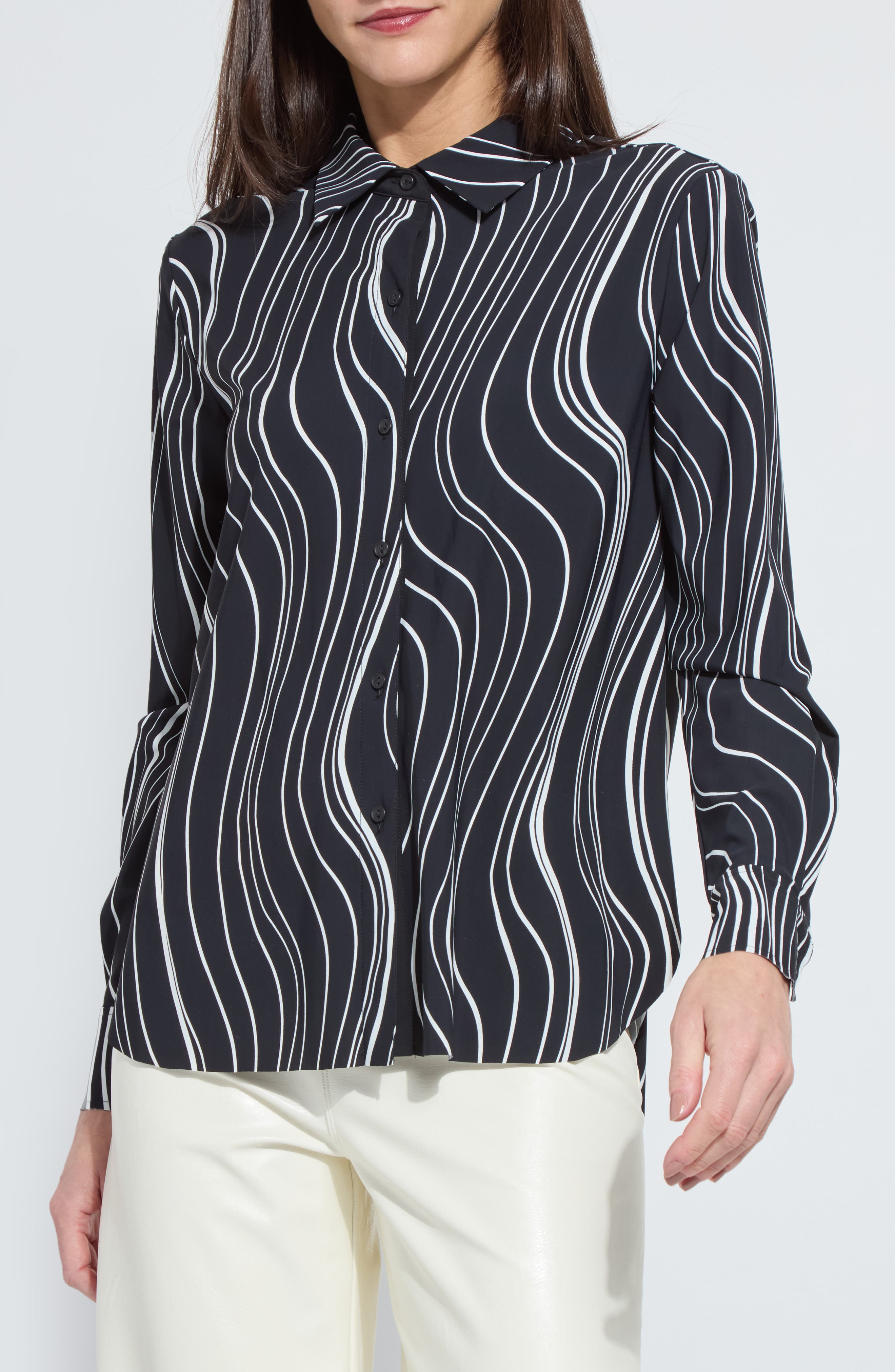 Connie Slim Fit Animal Print Button-Up Shirt