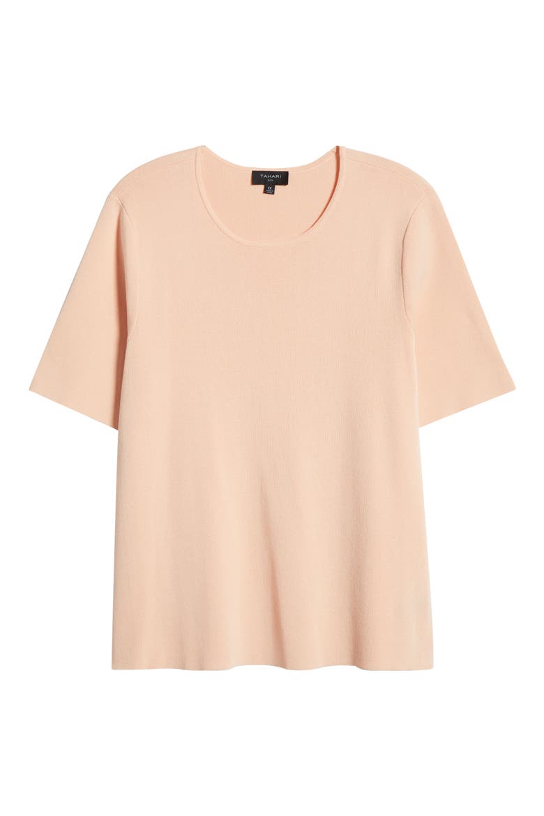 Short Sleeve Sweater, Alternate, color, PARFAIT