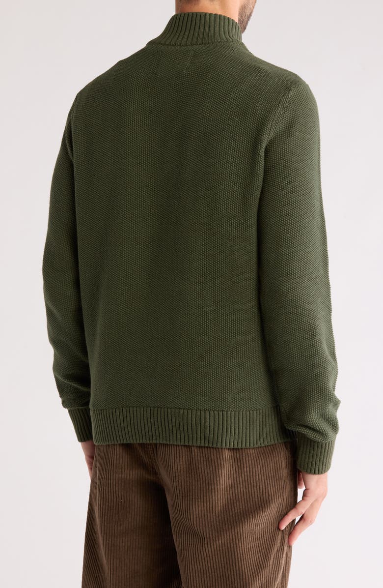Lucky Brand Cotton Quarter Zip Sweater, Alternate, color, Duffel Bag