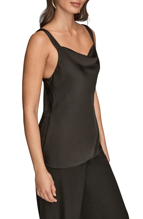 Donna Karan New York Cowl Neck Camisole In Black
