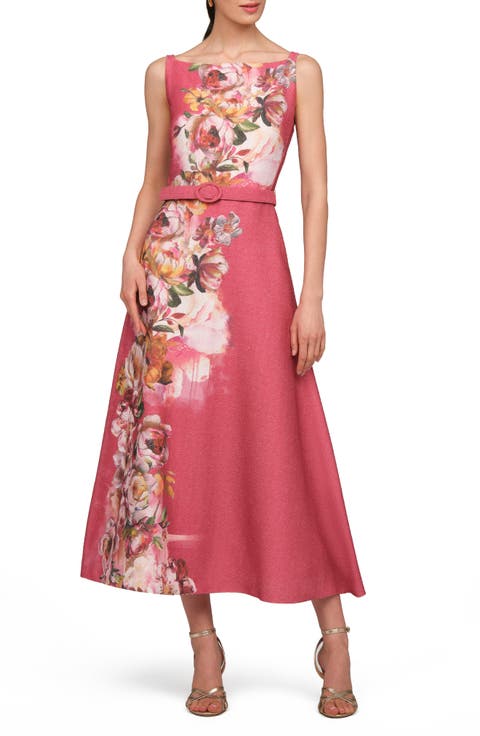 Sylvie Floral Print A-Line Dress