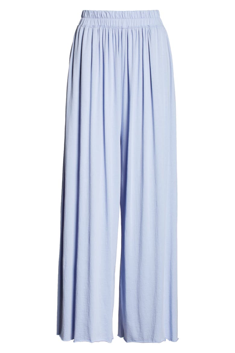 Organic Pima Wide Leg Lounge Pants, Alternate, color, DAYBREAK BLUE
