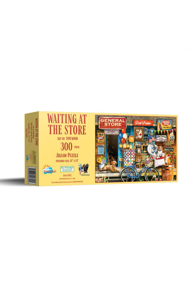 Waiting at the Store 300 piece Jigsaw Puzzle for Adults, Main, color, Multicolor