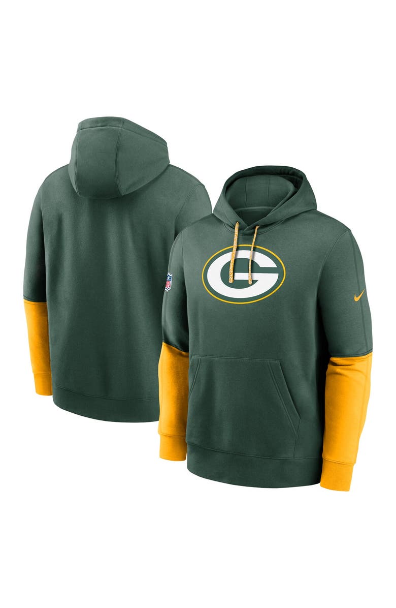 Nike Men's Nike Green Green Bay Packers 2024 Sideline Club Pullover Hoodie, Main, color, Green