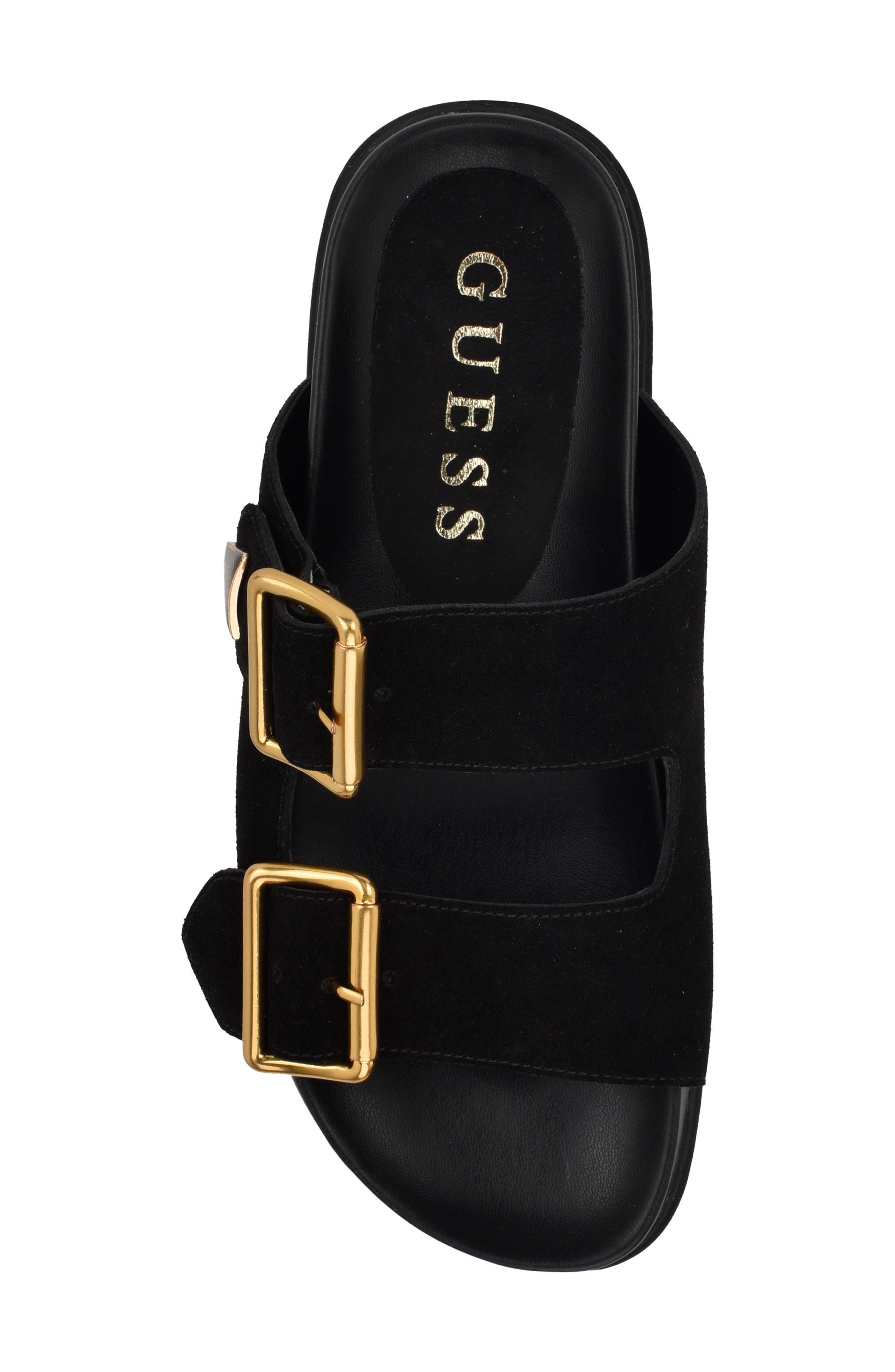 GUESS Fasten Sandal, Alternate, color, Black