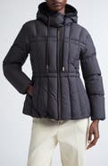Moncler Estom Vertical Quilted Hooded Down Jacket
