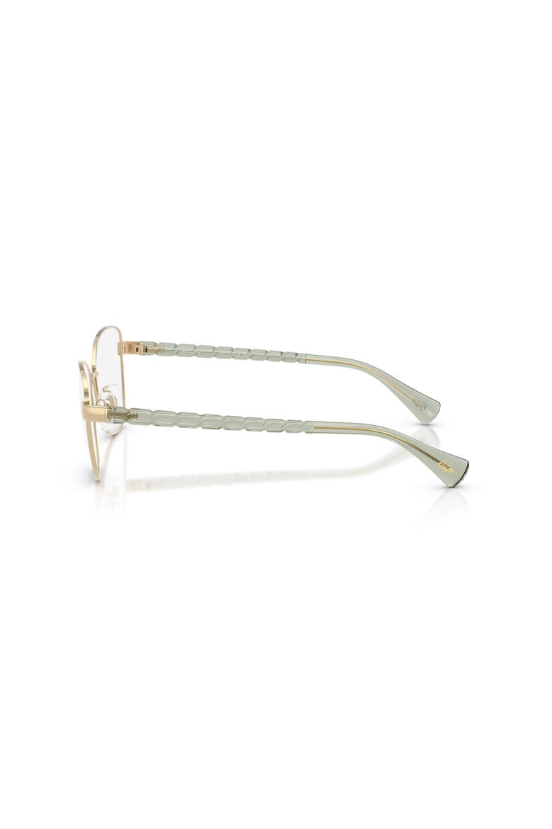53mm Irregular optical glasses, Alternate, color, Gold/ Brown